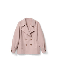 Short Double-Faced Wool Coat