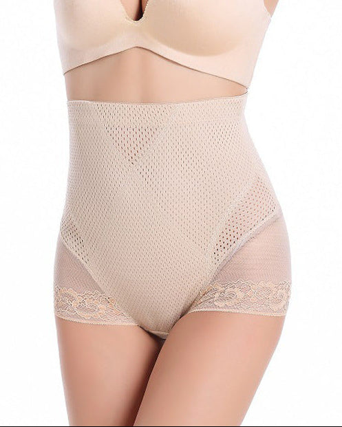 High-Waisted Lace Tummy Control Panties