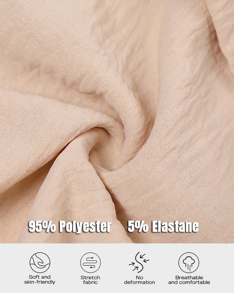 Long Sleeve Drawstring Button Shirt Dress