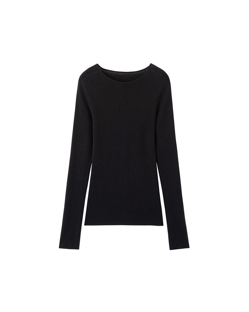 Cashmere & Wool Crew Neck Pullover