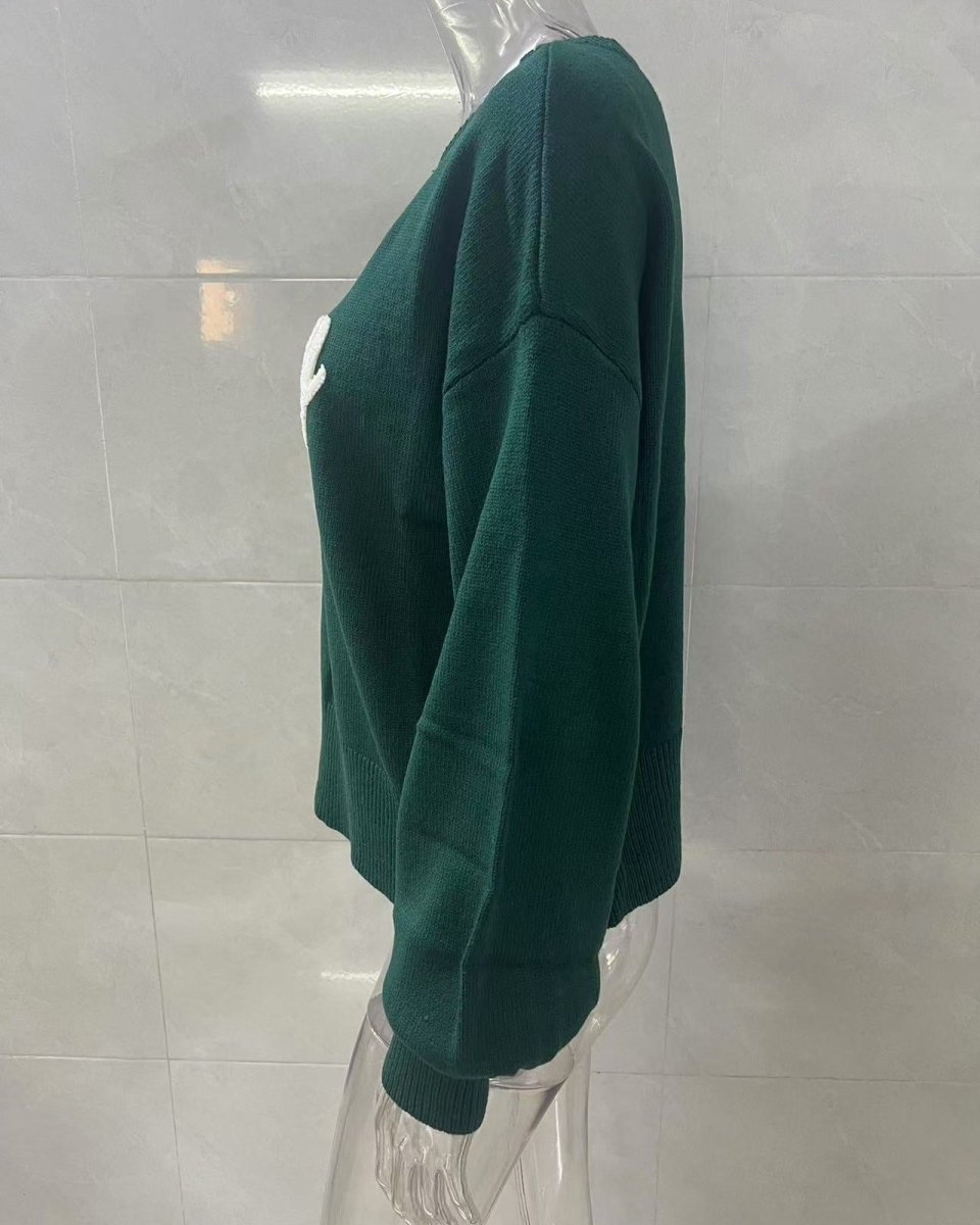 Christmas Crew Neck Pullover Sweater