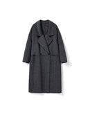 Long Cashmere Double-Faced Wool Coat