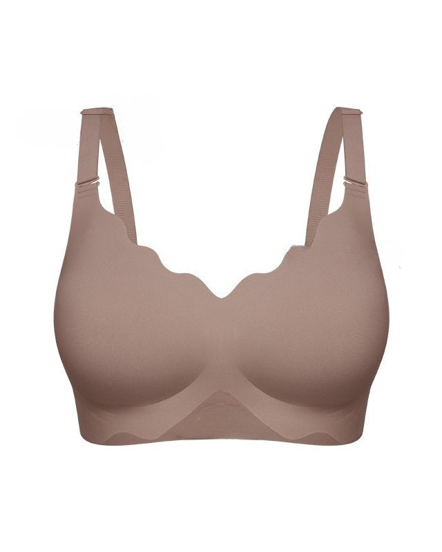 Wavy-Edge Push-Up Bra