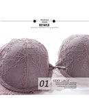 French-style sexy ruffled lace push-up lingerie