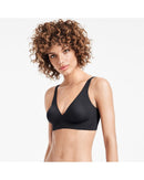 V-neck seamless rimless bra