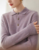 Cashmere Slim-Fit Collared Sweater