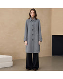 Long Double-Faced Wool Coat