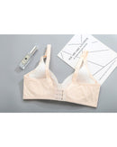 Adjustable cotton-spandex wire-free bra