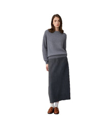 Cashmere Crew Neck Knit Sweater