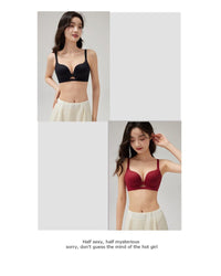 Wire-free push-up lift and seamless bra