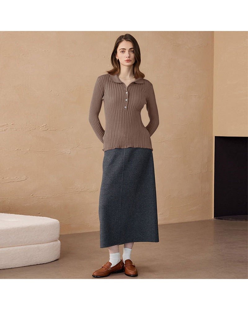 Cashmere & Wool Turtleneck Pullover Sweater