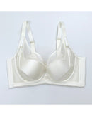 Satin mesh push-up and lifting bra