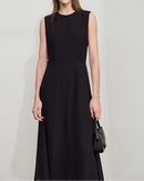 Elegant Sleeveless Round Neck Slim-Fit Dress
