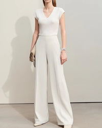New Straight-Leg Casual Wide-Leg Pants