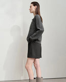 Elegant And Versatile Round Neck Knit Cardigan