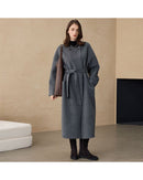 Long Double-Faced Wool And Alpaca Wool Coat