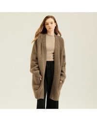 Cashmere & Yak Wool Cardigan Sweater