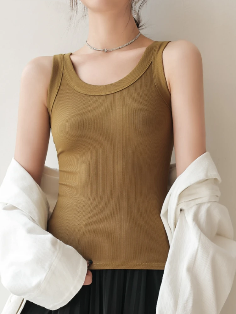 Ribbed Knitted Casual Vest