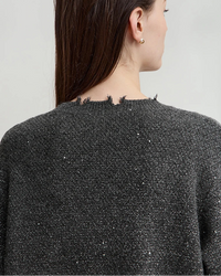 Elegant And Versatile Round Neck Knit Cardigan