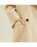 Long Cashmere Double-Faced Wool Coat