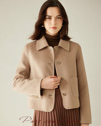 Camel Hair & Cashmere Chanel-Style Coat