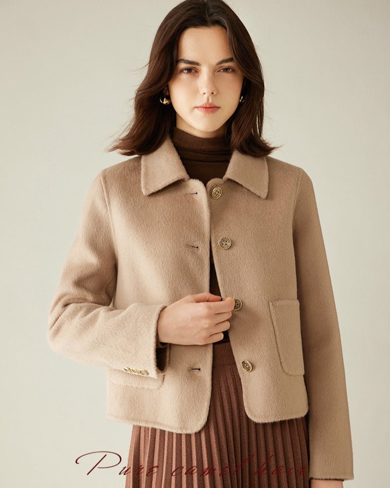 Camel Hair & Cashmere Chanel-Style Coat
