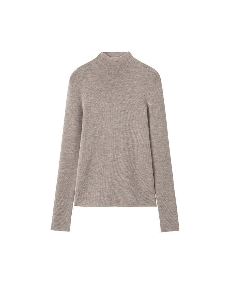 Wool Knitted Turtleneck Pullover Sweater