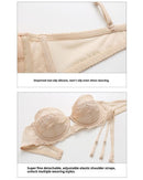 Lace half-cup breathable seamless bra