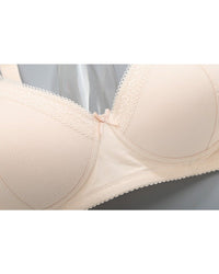 Adjustable cotton-spandex wire-free bra