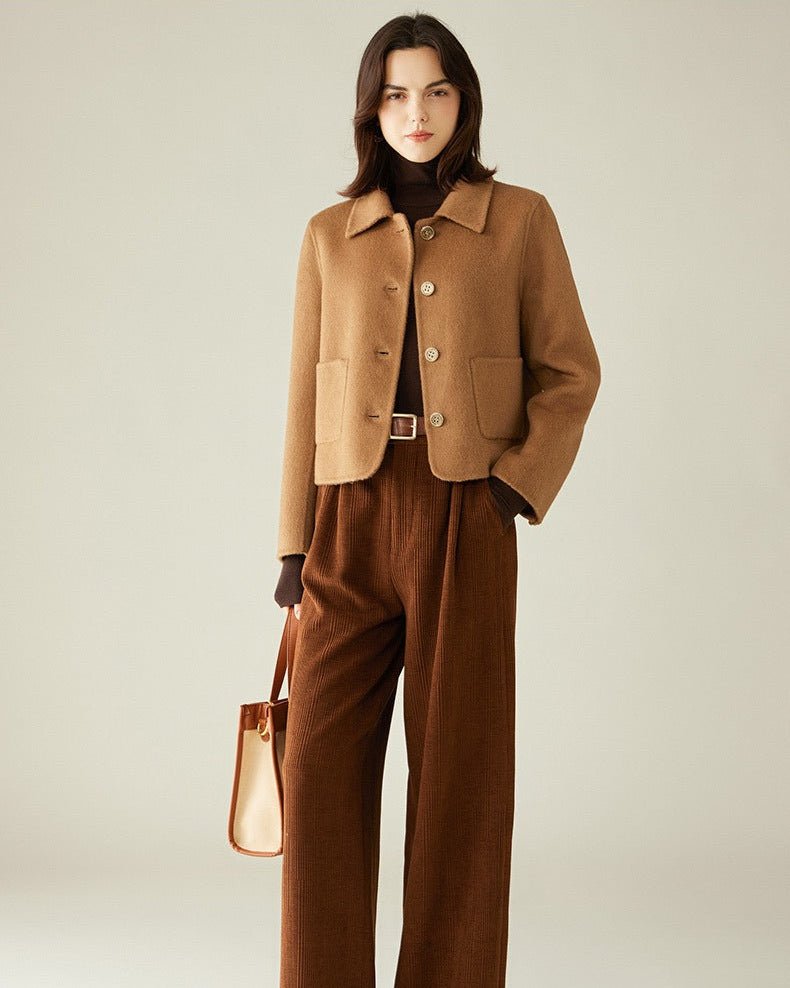 Camel Hair & Cashmere Chanel-Style Coat