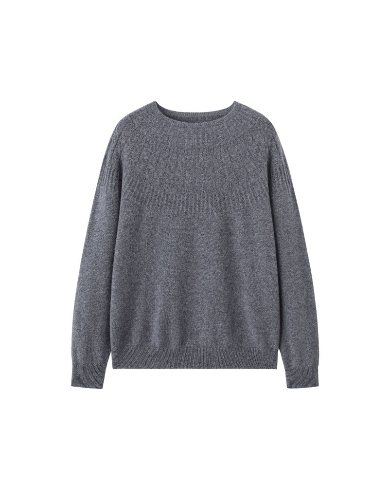Cashmere Crew Neck Knit Sweater