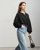 Casual Cotton Loose-Fitting Long-Sleeved Sweatshirt