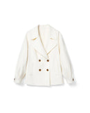 Short Double-Faced Wool Coat