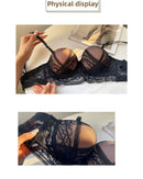 French-style padded push-up bra set