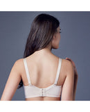Adjustable cotton-spandex wire-free bra