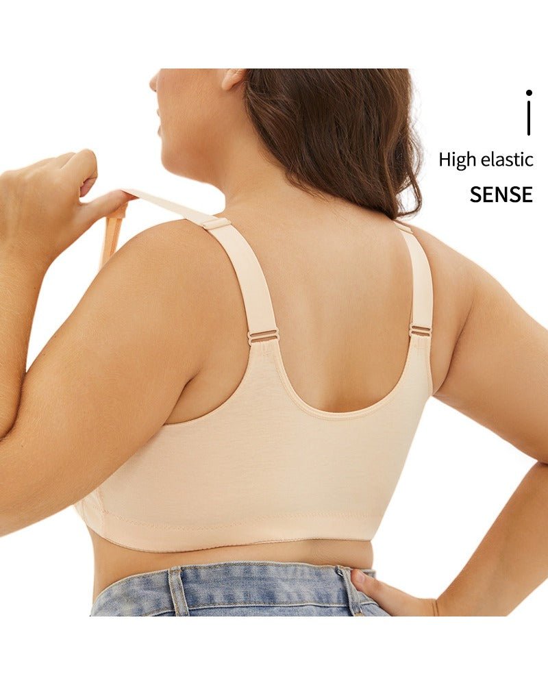 Extra large size front buckle lace fashion underwear