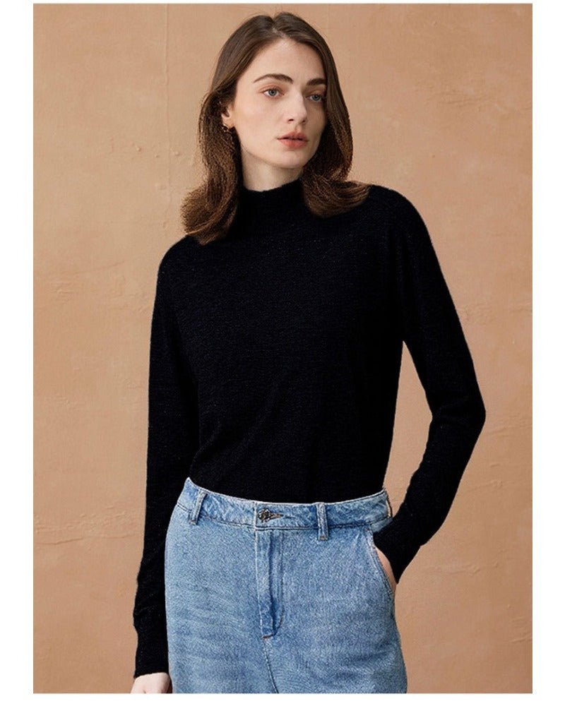 Cashmere & Wool Turtleneck Sweater