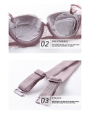 French-style sexy ruffled lace push-up lingerie