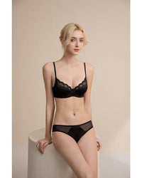 New Lace Soft Underwire Bra Set