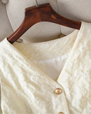 Textured Sleeveless Suit Vest