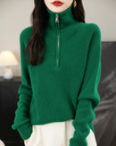 Merino Wool Quarter-Zip Sweater