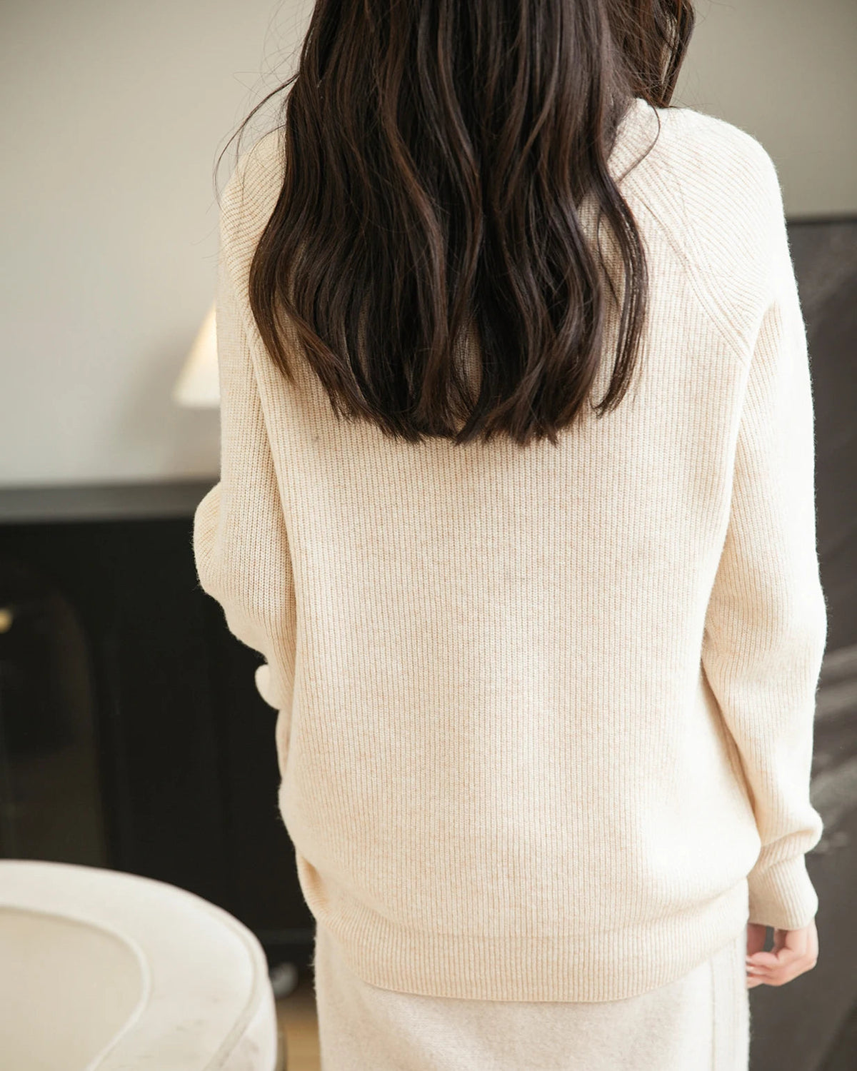 Merino Wool Quarter-Zip Sweater