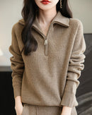 Merino Wool Quarter-Zip Sweater