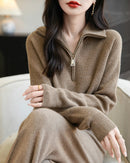 Merino Wool Quarter-Zip Sweater