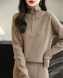 Merino Wool Quarter-Zip Sweater