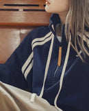 Relaxed Half Zip Pullover