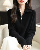 Merino Wool Quarter-Zip Sweater