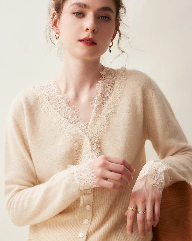 Cashmere Casual V-Neck Knit Sweater