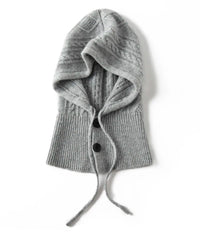 New autumn winter women’s pure cashmere knitted scarf and hat set, high-quality warm fashion accessories ideal for outdoor activities and daily cold-weather outfits.