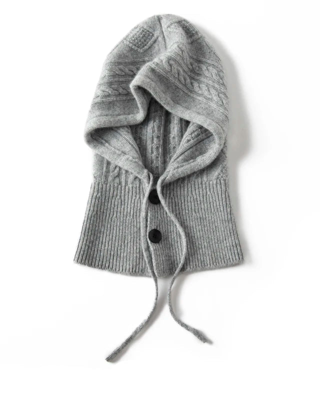 Cashmere Knitted Fashion Scarf And Hat